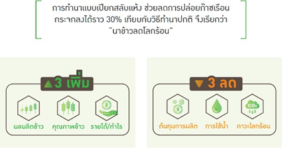 ที่มา:https://www.bangchak.co.th/th/newsroom/reflection/1118/thai-rice-nama-ข้าวลดโลกร้อน